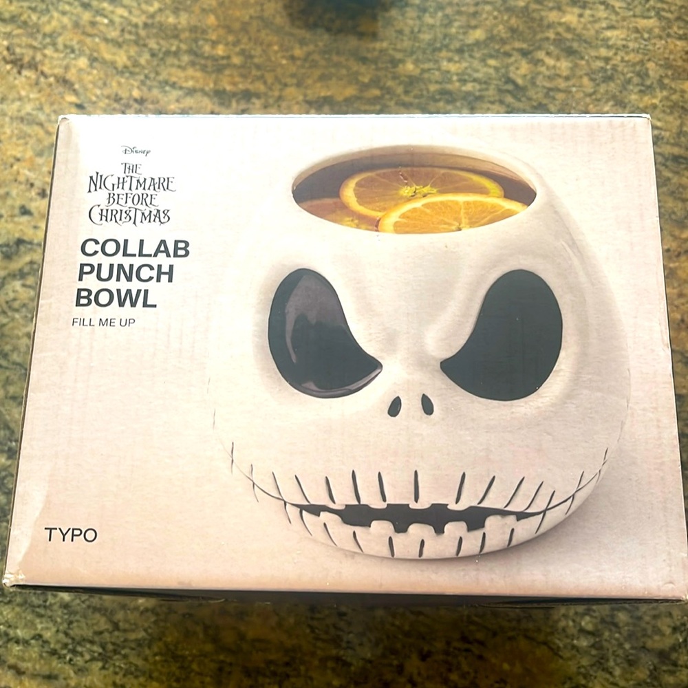 The Nightmare Before Christmas punch bowl Jack Skellington